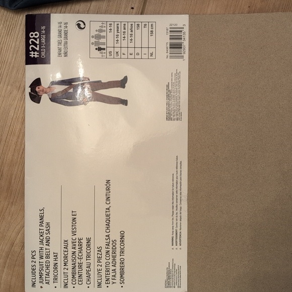 Boys XL 14-16 pirate costume - Picture 3 of 8